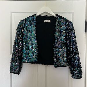 H&M Jacket with Sequins Size 8-10Y